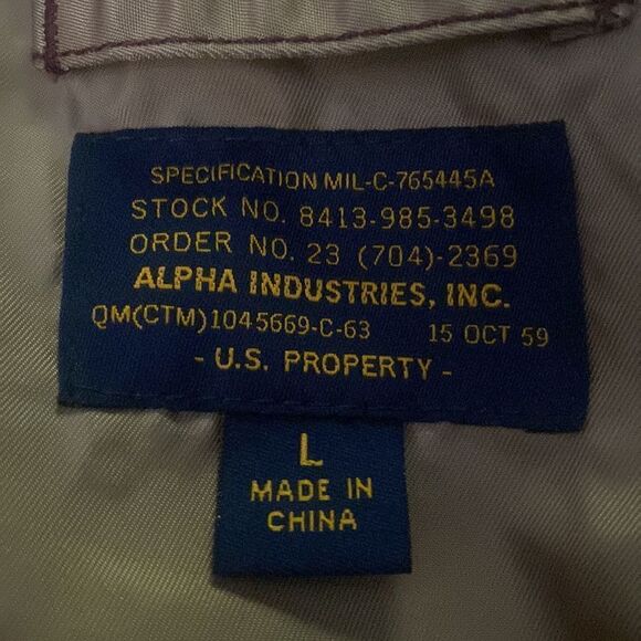 Alpha industries Inc womens bomber jacket satin dusty pink glossy look large - Picture 5 of 8